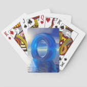 Blaue Reflektionen Spielkarten (Rückseite)