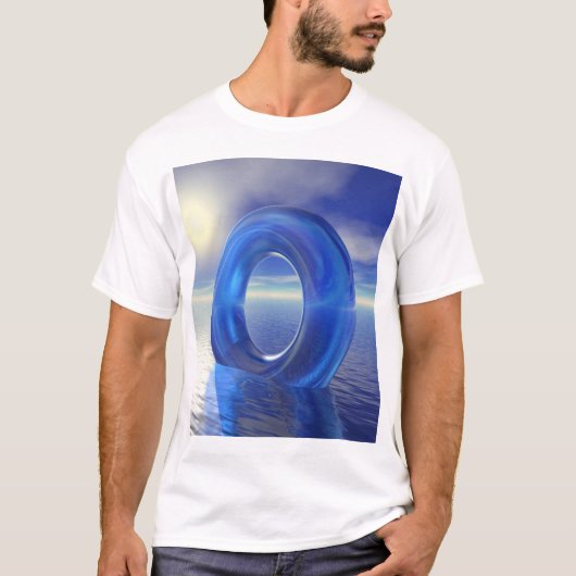 Blaue Reflektionen T-Shirt (Vorderseite)