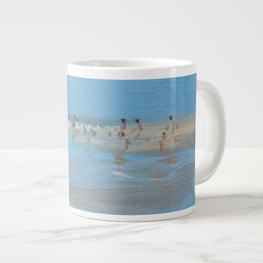 Blaue Reflexion Montalivet Jumbo-Tasse (Vorderseite Rechts)