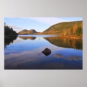 Blaue Reflexionen Poster