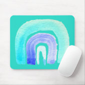 Blaue Regenbogenfarbe Liebe Mousepad (Mit Mouse)