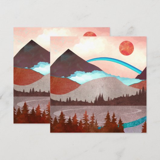 Blaue Regenbogenlandschaft (Vorne/Hinten)