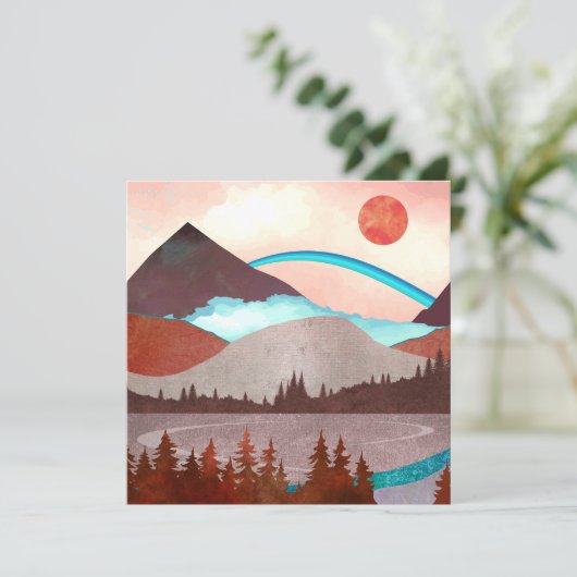 Blaue Regenbogenlandschaft (Stehend Vorderseite)