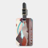 Blaue Regenbogenlandschaft Gepäckanhänger (Vorderseite vertikal)