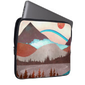 Blaue Regenbogenlandschaft Laptopschutzhülle (Vorne Rechts)