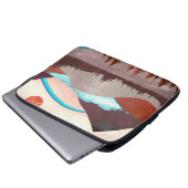 Blaue Regenbogenlandschaft Laptopschutzhülle (Vorne Knopf)