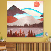 Blaue Regenbogenlandschaft Leinwanddruck (Insitu (Wohnzimmer))