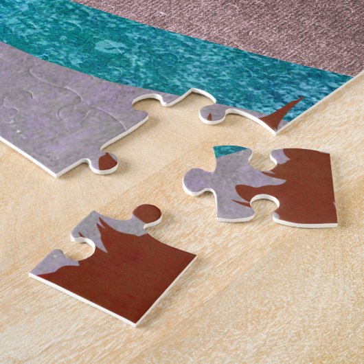 Blaue Regenbogenlandschaft Puzzle (Seite)