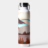 Blaue Regenbogenlandschaft Trinkflasche (Vorne)