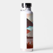 Blaue Regenbogenlandschaft Trinkflasche (Rechts)