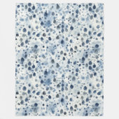 Blaue Regentage Fleecedecke (Vorderseite)