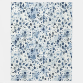 Blaue Regentage Fleecedecke