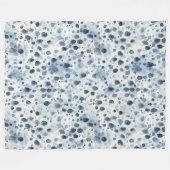 Blaue Regentage Fleecedecke (Vorderseite (Horizontal))