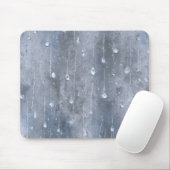 Blaue Regentropfen Mousepad (Mit Mouse)