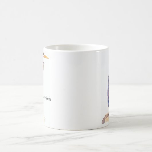 Blaue Reiher-Tasse Kaffeetasse (Mittel)