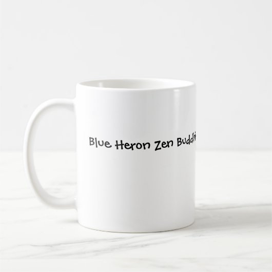 Blaue Reiherzen-Buddhist-Mitte-Kaffee-Tasse Kaffeetasse (Links)