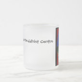 Blaue Reiherzen-Buddhist-Mitte-Kaffee-Tasse Mattglastasse (Mittel)