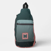 Blaue Reise-Sportart ohne Schwanzfläche Ganzkörper Crossbody Bag (Vorderseite)