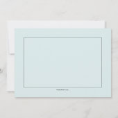 Blaue religiöse Einladung (Rückseite)