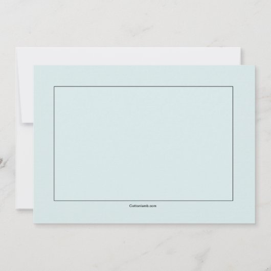 Blaue religiöse Einladung (Rückseite)