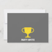 Blaue Rennen-Auto-Kindergeburtstag-Party Einladung (Rückseite)