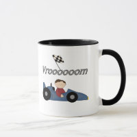 Blaue Rennwagen-T-Shirts und Geschenke