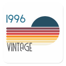 Blaue Retro-Sonne 1996 Foto 30. Geburtstag Streife