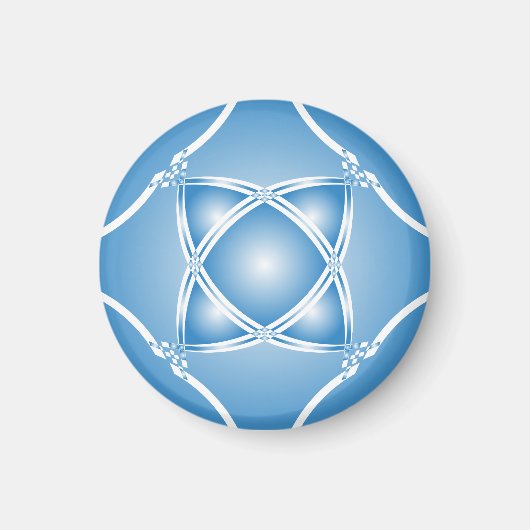 blaue Rhapsodie Magnet (Vorne)