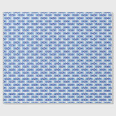 Blaue Rhombus-Pfeile Wasserfarbmuster Geschenkpapier (Flach)