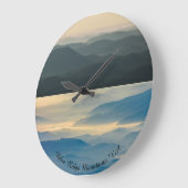 Blaue Ridge-Berge Virginia Wanduhr (Winkel)