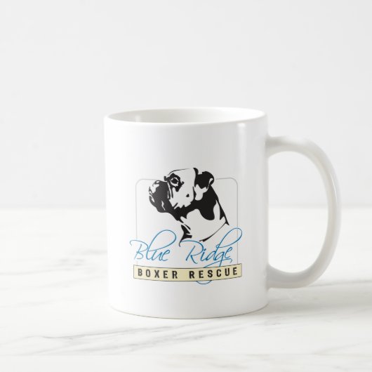 Blaue Ridge-Boxer-Rettung Kaffeetasse (Rechts)