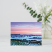 Blaue Ridge-Magie unter einem Winterzauber Postkarte (Stehend Vorderseite)