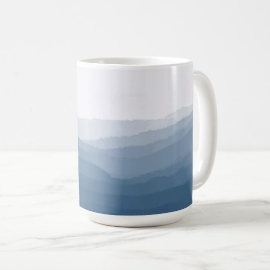 Blaue Ridge Mountains Originalkunstwerke Kaffeetasse (VorderseiteRechts)