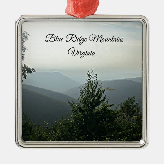 Blaue Ridge Mountains, Virginia Ornament Aus Metall (Vorne)