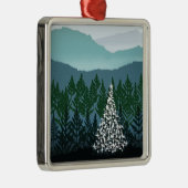 Blaue Ridge-Weihnachtsverzierung Ornament Aus Metall (Rechts)
