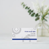 blaue Ringe Visitenkarte (Stehend Vorderseite)