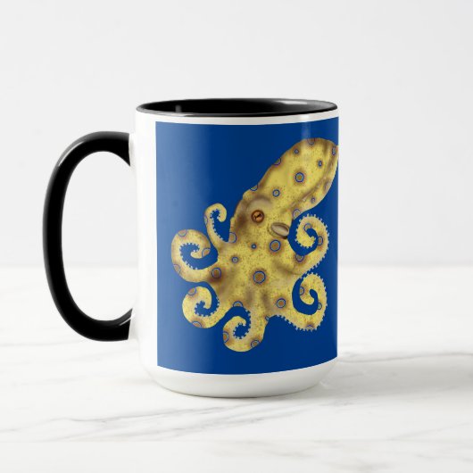Blaue Ringelbesen-Tasse Tasse (Links)
