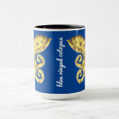 Blaue Ringelbesen-Tasse Tasse (Zentrum)