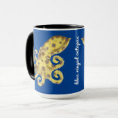Blaue Ringelbesen-Tasse Tasse (Vorderseite Links)