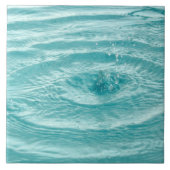 Blaue Rippel Wasser fällt Tile Fliese (Vorderseite)