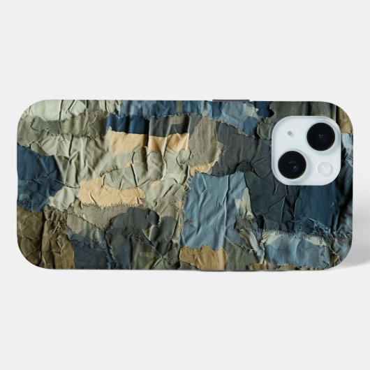Blaue Rippengargo Camouflage Muster Sommerstrand Case-Mate iPhone Hülle (Rückseite (Horizontal))