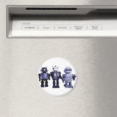 blaue Roboter Magnet (In Situ (Geschirrspüler))