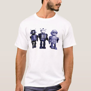 blaue Roboter T-Shirt