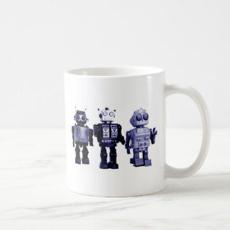 blaue Roboter-Tasse Kaffeetasse