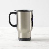 blaue Robotertasse Reisebecher (Links)