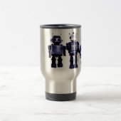 blaue Robotertasse Reisebecher (Mittel)