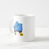 Blaue Rollen-Skate Kaffeetasse (Vorderseite Links)