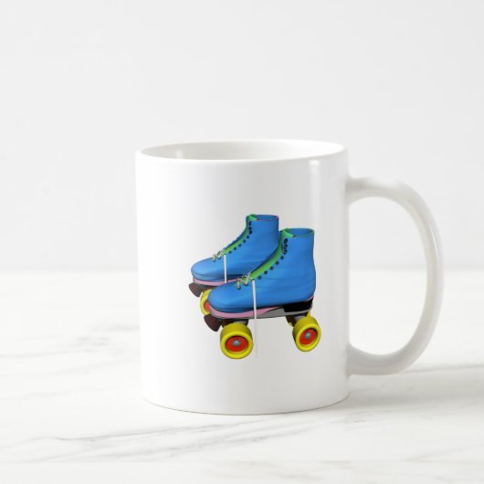 Blaue Rollen-Skate Kaffeetasse (Rechts)