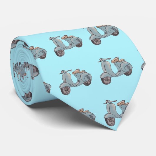 Blaue Roller-Krawatte Krawatte (Gerollt)