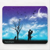 Blaue Romance Mausunterlage Mousepad (Vorne)